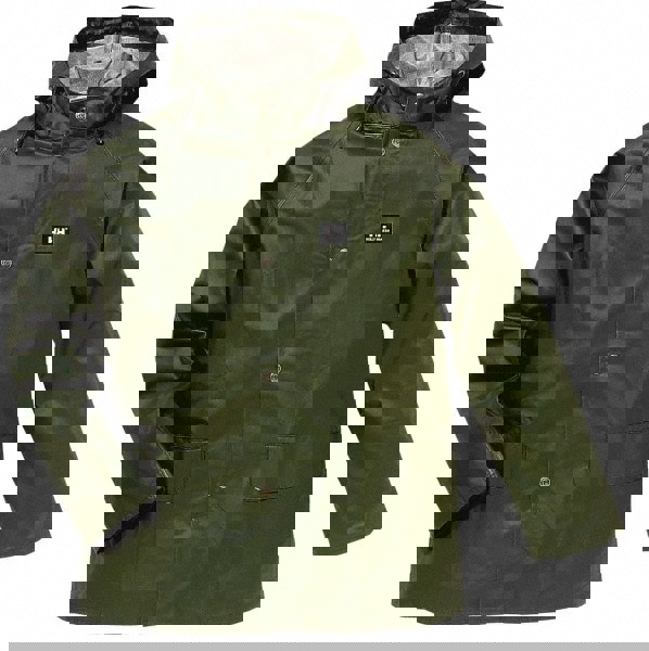 Rain Jacket: Size XL, Green, Polyester